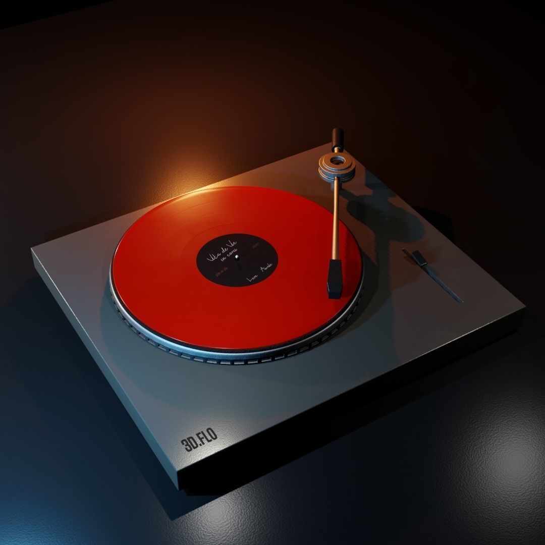 Pick-up Vinyl Free 3D model_4