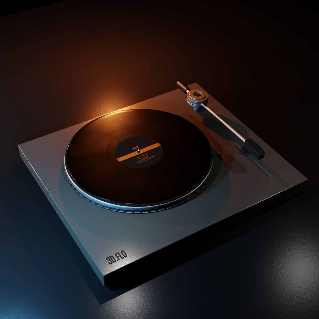 Pick-up Vinyl Free 3D model_2