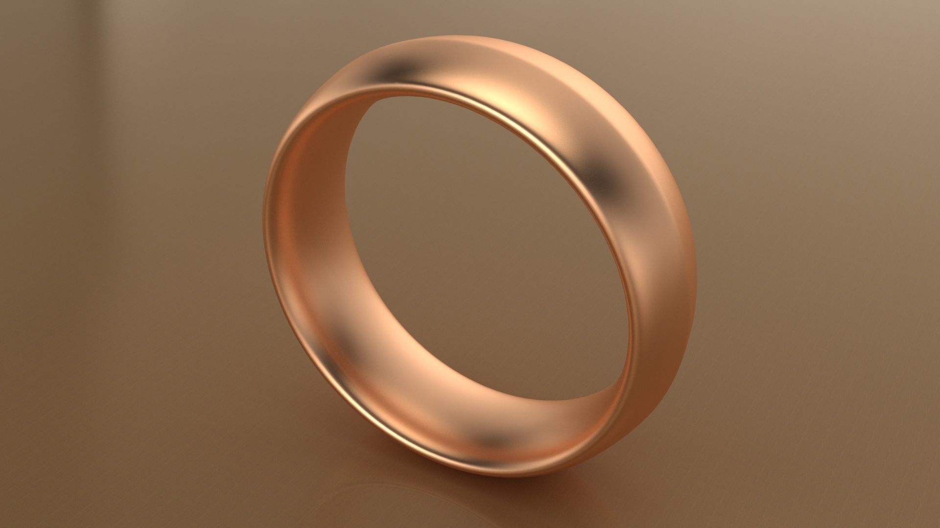Pack 07 Simple wedding ring 3D print model_9