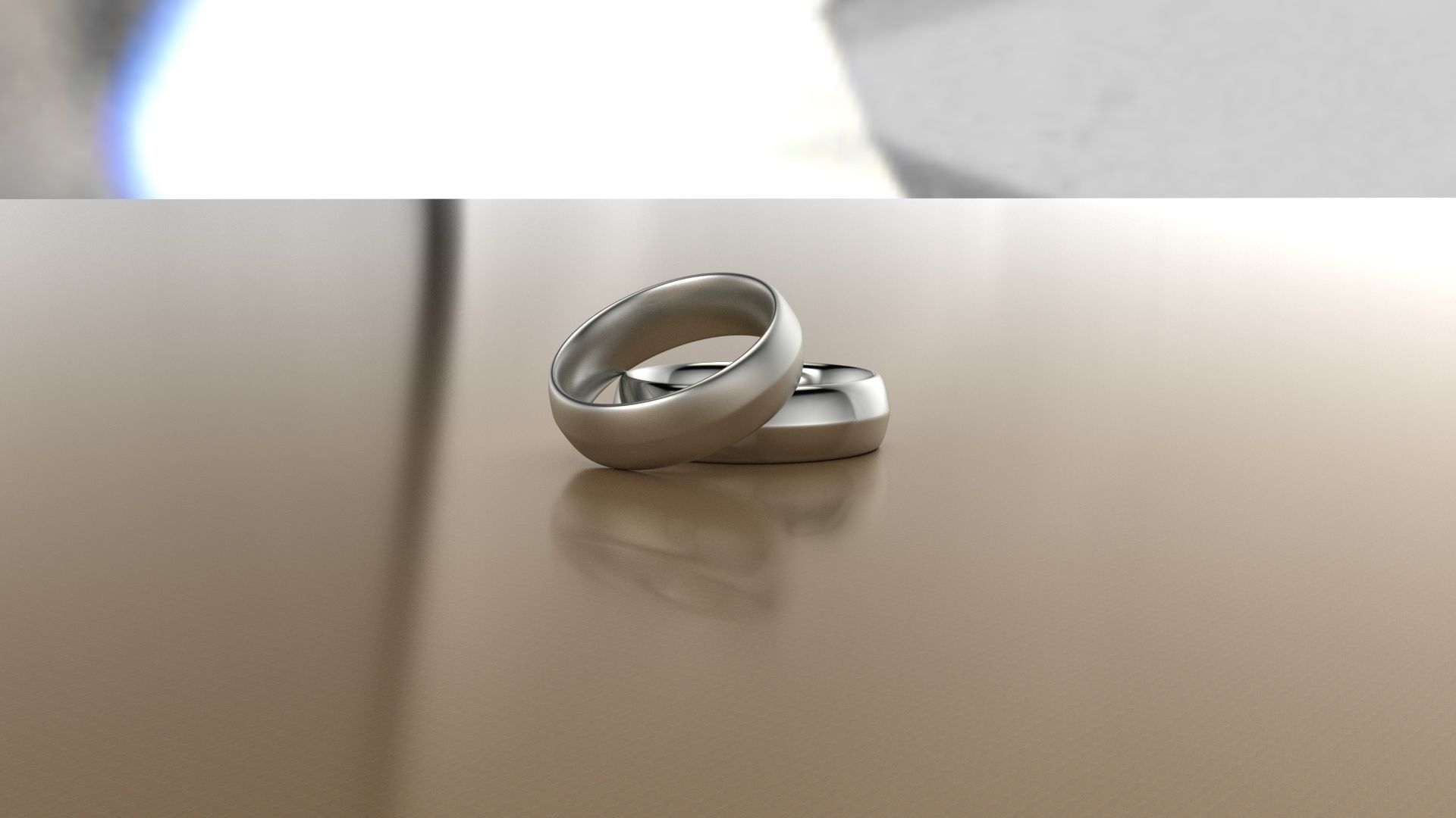 Pack 07 Simple wedding ring 3D print model_5