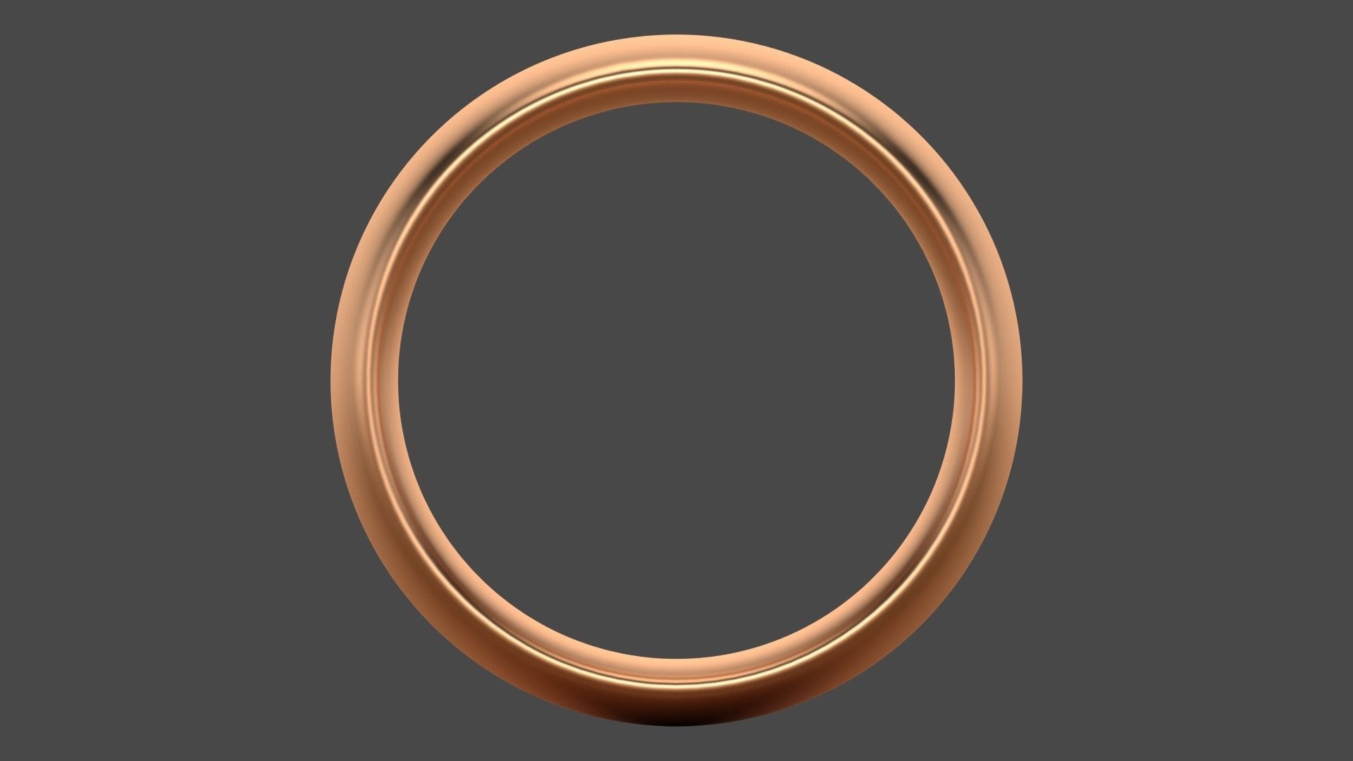 Pack 07 Simple wedding ring 3D print model_7