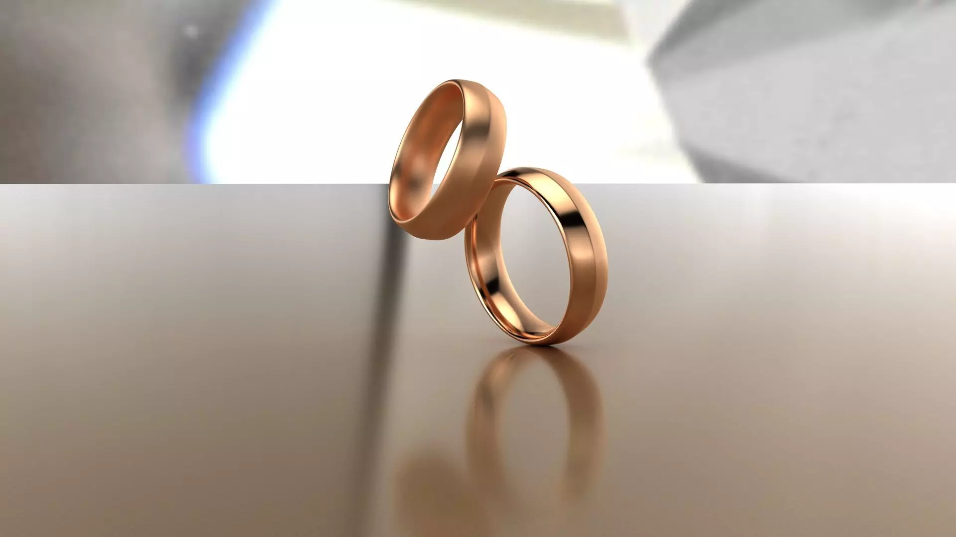 Pack 07 Simple wedding ring 3D print model_0