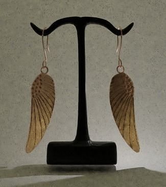 wing earrings 3D print model