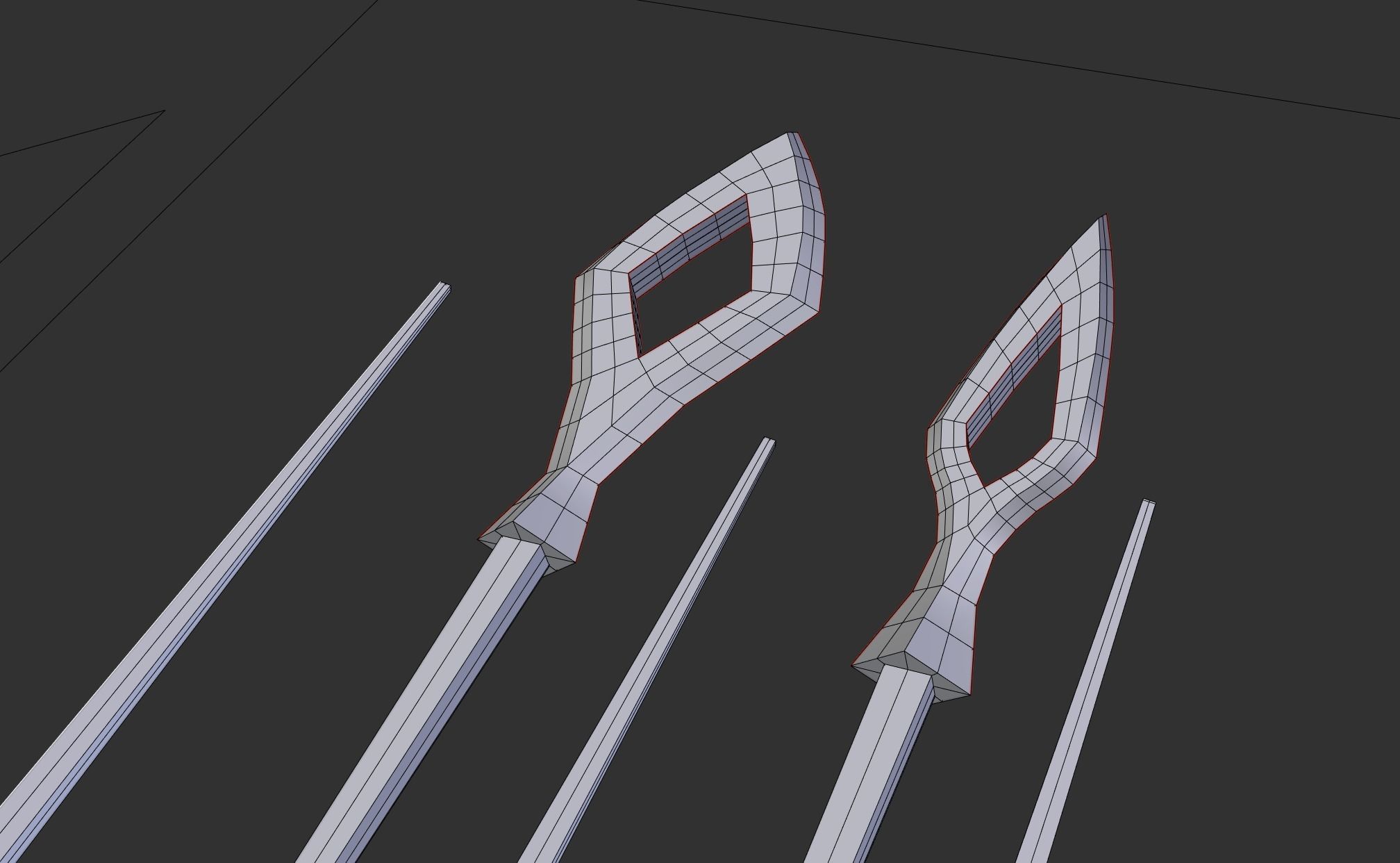 Japanese arrow head set 2 3D print model_3