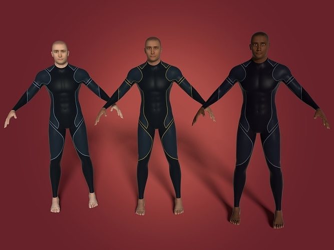 Surfer 3 Textures 3D model
