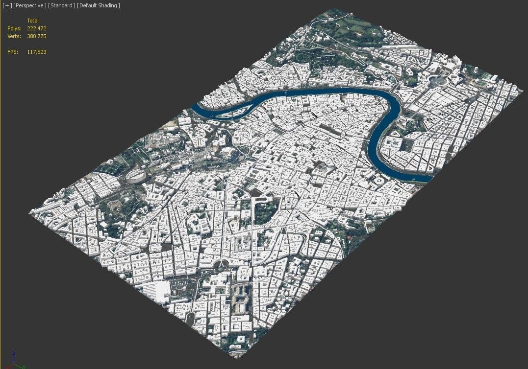 Rome city in Italy 3D model_8