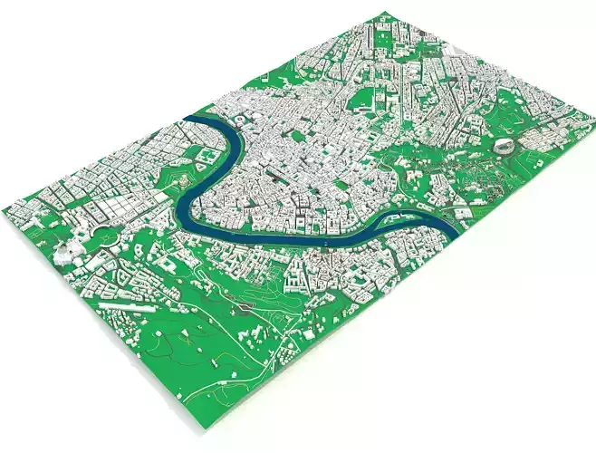 Rome city in Italy 3D model
