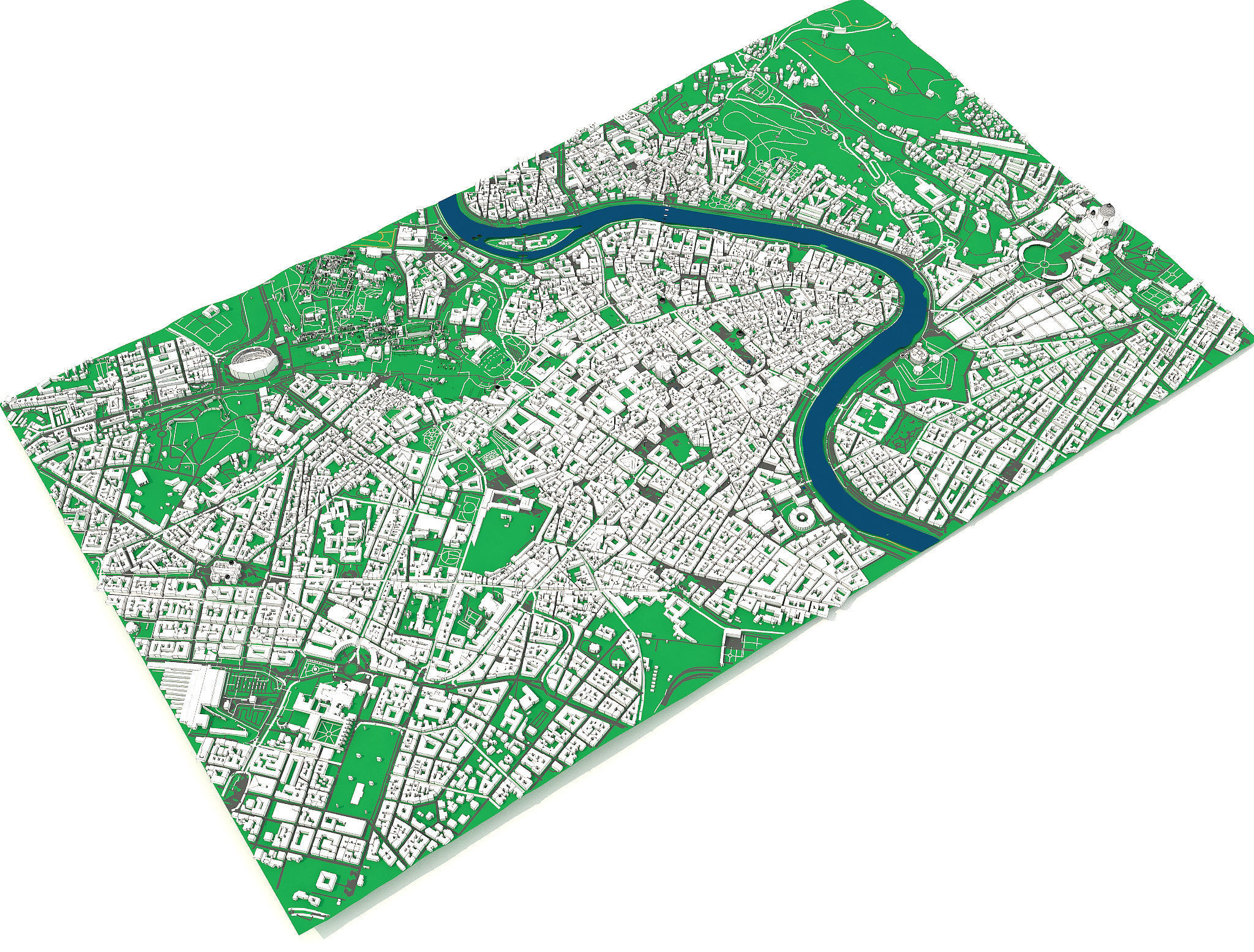 Rome city in Italy 3D model_1