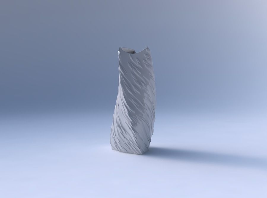 Vase twist curved tipping triangle 2 with twisted diagonal de... 3D print model_4