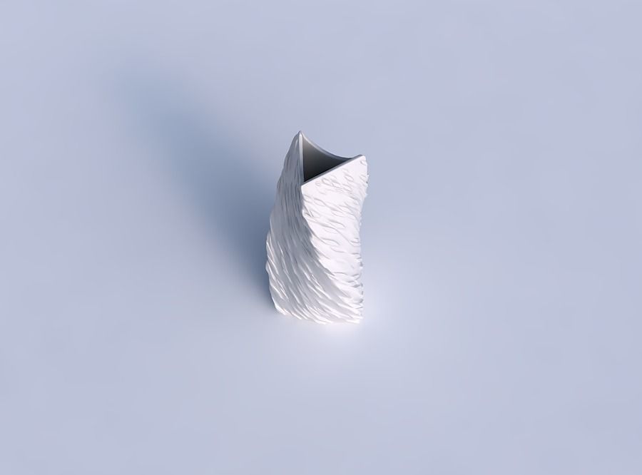 Vase twist curved tipping triangle 2 with twisted diagonal de... 3D print model_1
