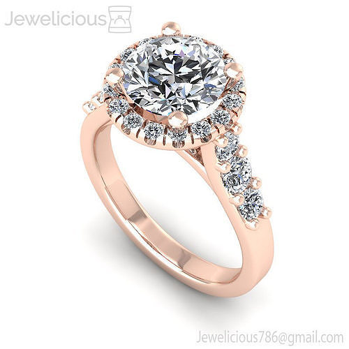 Jewelicious-1025-Ring halo diamond engagement ring