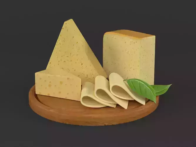 Cheese Set on wooden plate