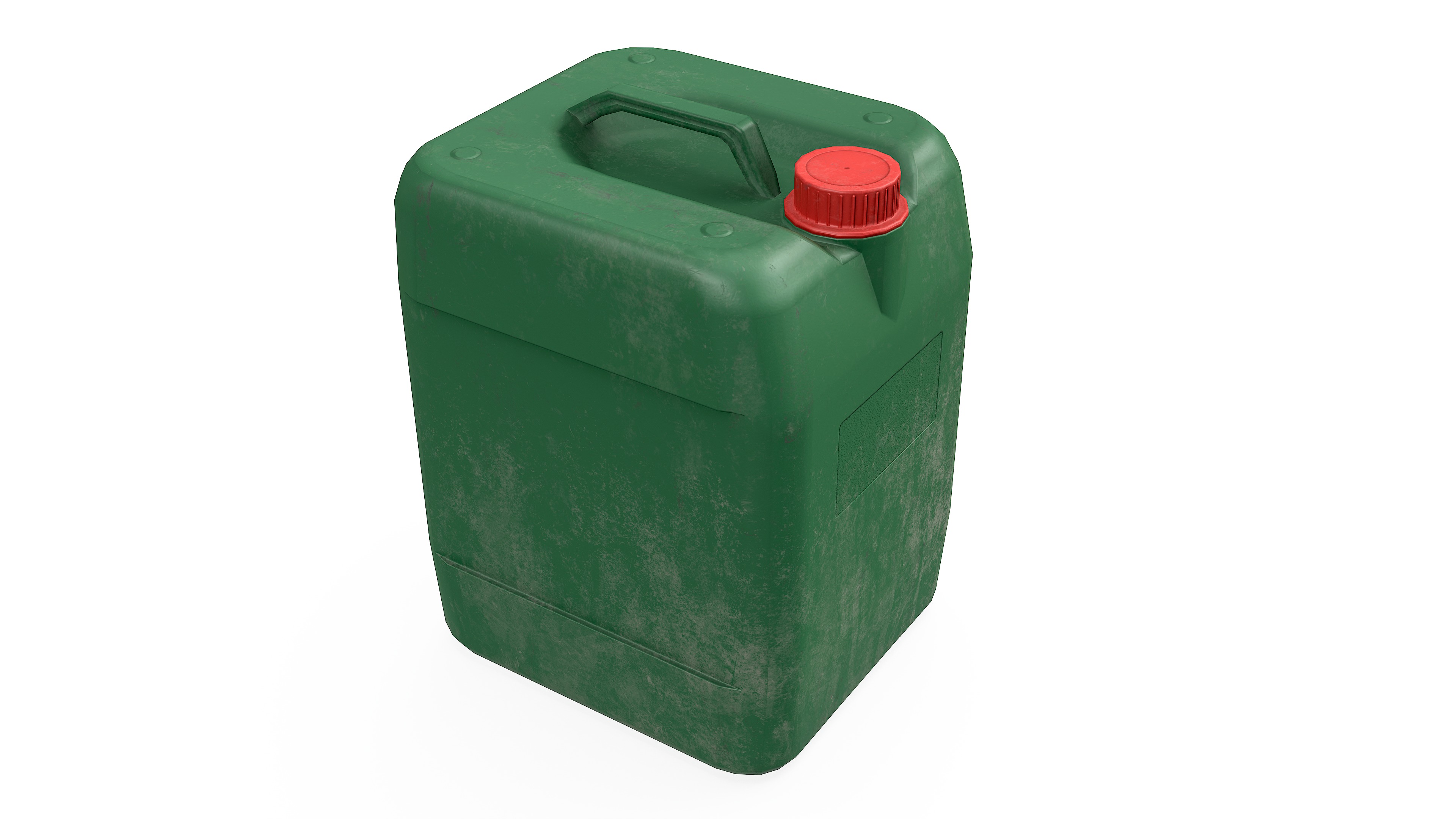 Canister Green Clean and Dirty Low-poly 3D model_10