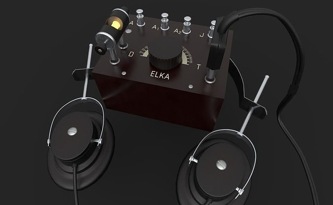 Detector-Radio Elka Low-poly 3D model
