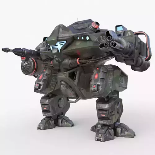 Mecha  Robo Cop Camouflage Vray