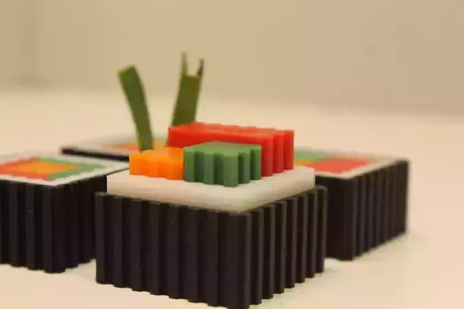 Modular Futomaki Sushi 3D print model