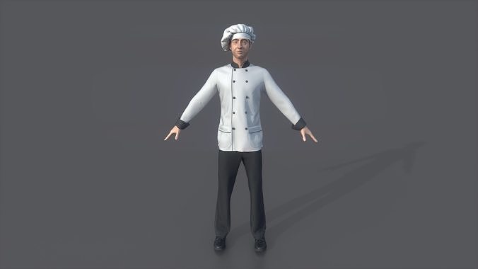 CHEF KITCHENER 3D model 4