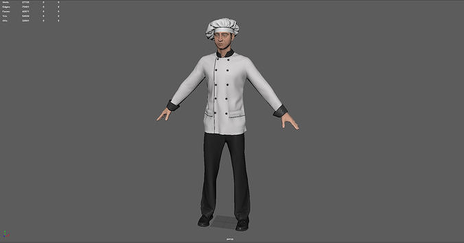 CHEF KITCHENER 3D model 7