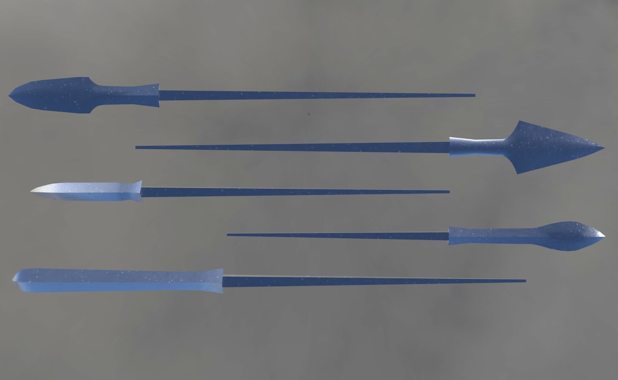 Japanese arrow head set 3 3D print model_5