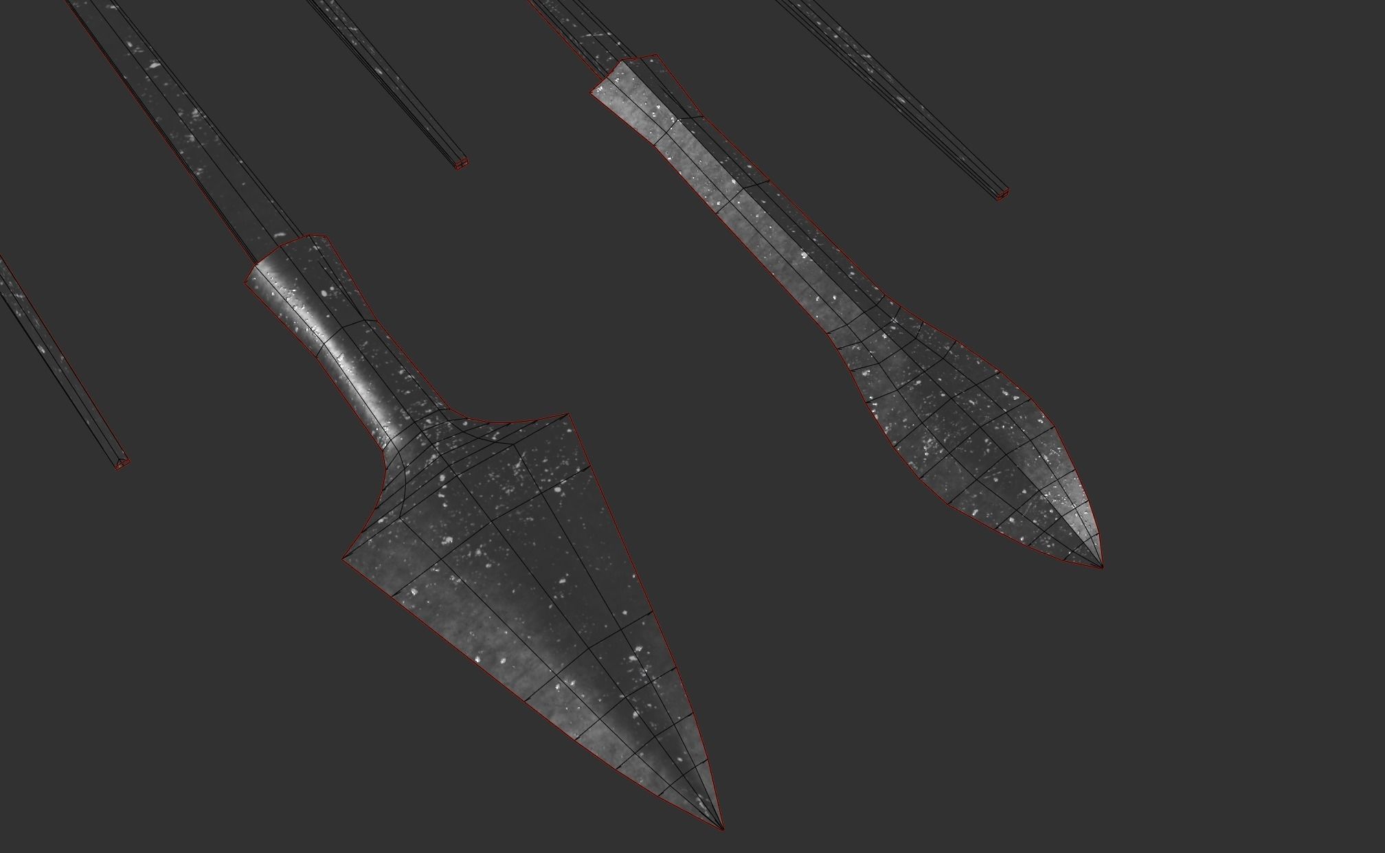 Japanese arrow head set 3 3D print model_12