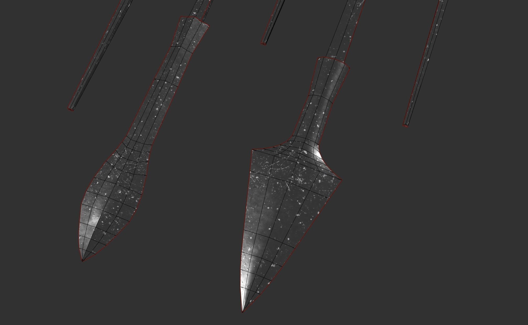 Japanese arrow head set 3 3D print model_11