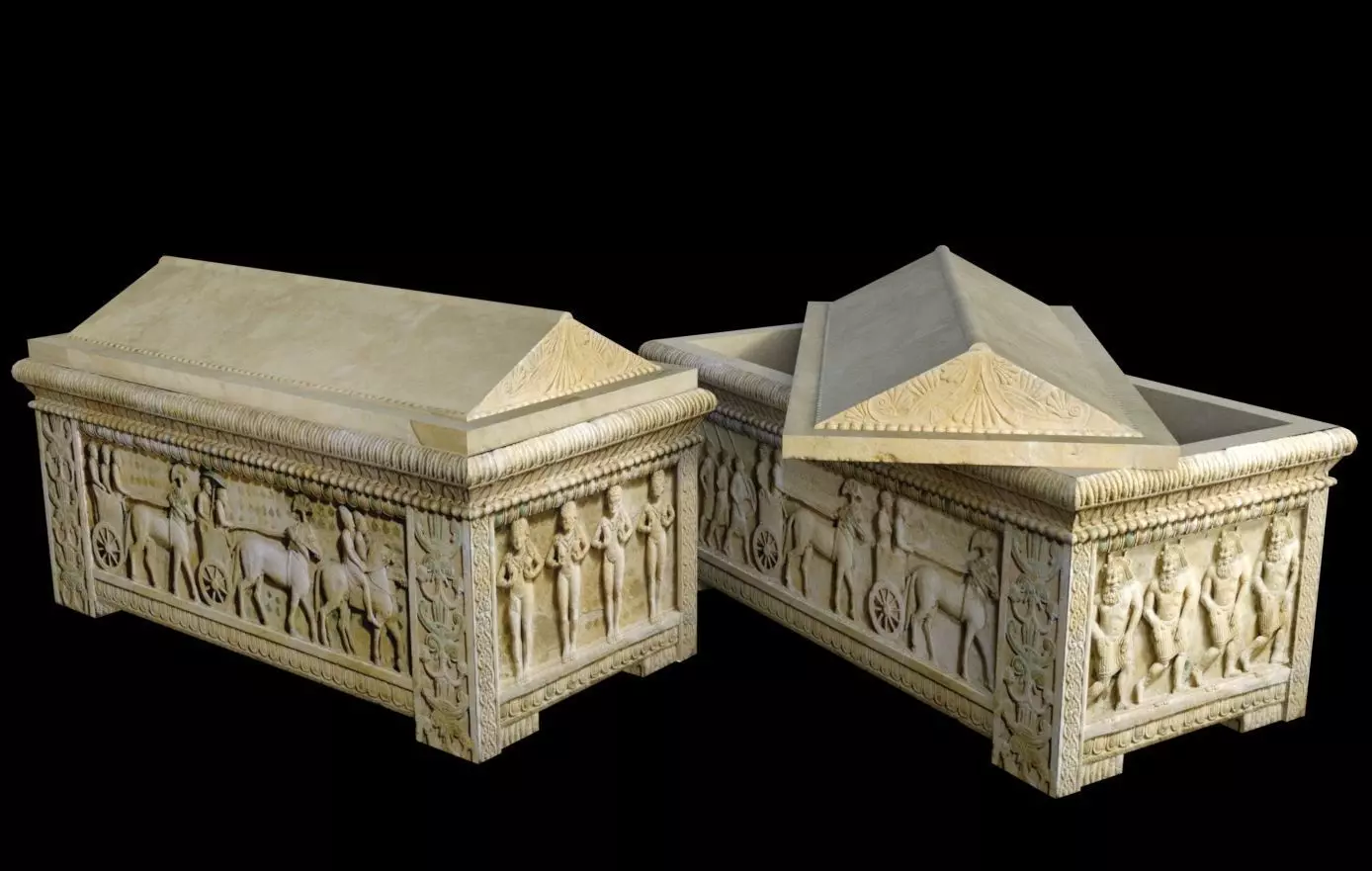 Cypriot Sarcophagus Free low-poly 3D model
