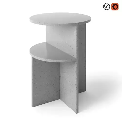 Muuto Halves Side Table 3D model