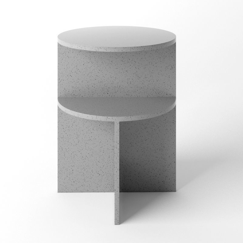 Muuto Halves Side Table 3D model_2
