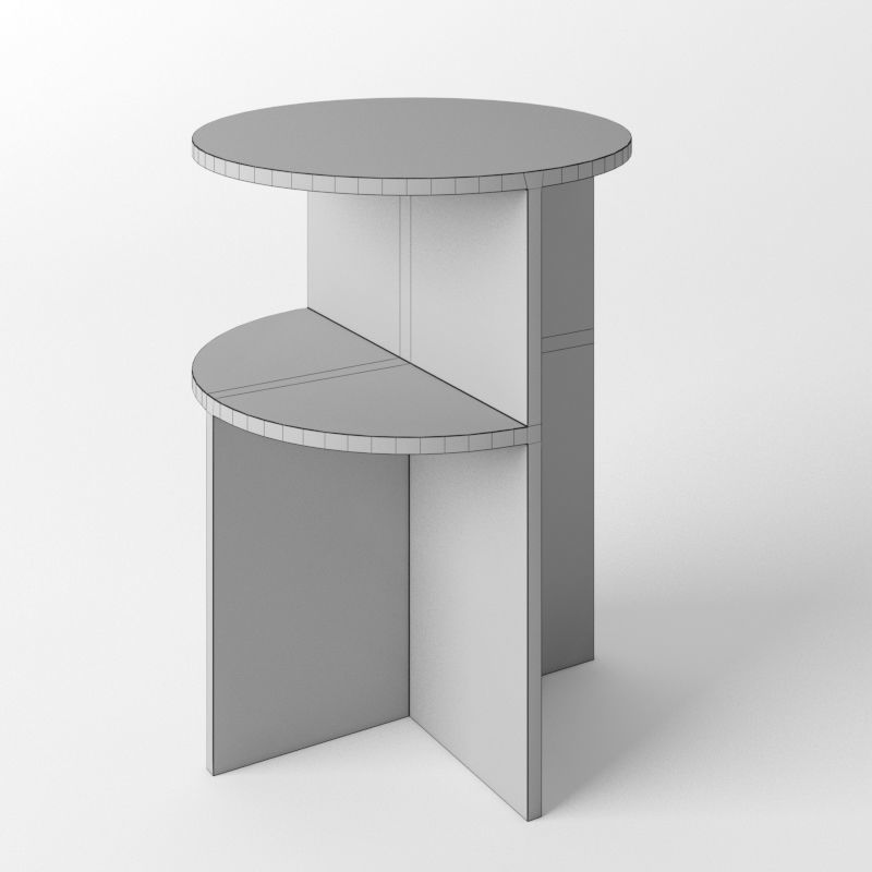 Muuto Halves Side Table 3D model_3