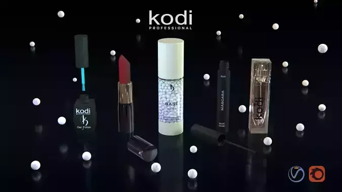 KODI PROFESSIONAL MAKEUP COSMETICS 3D Model Collection
