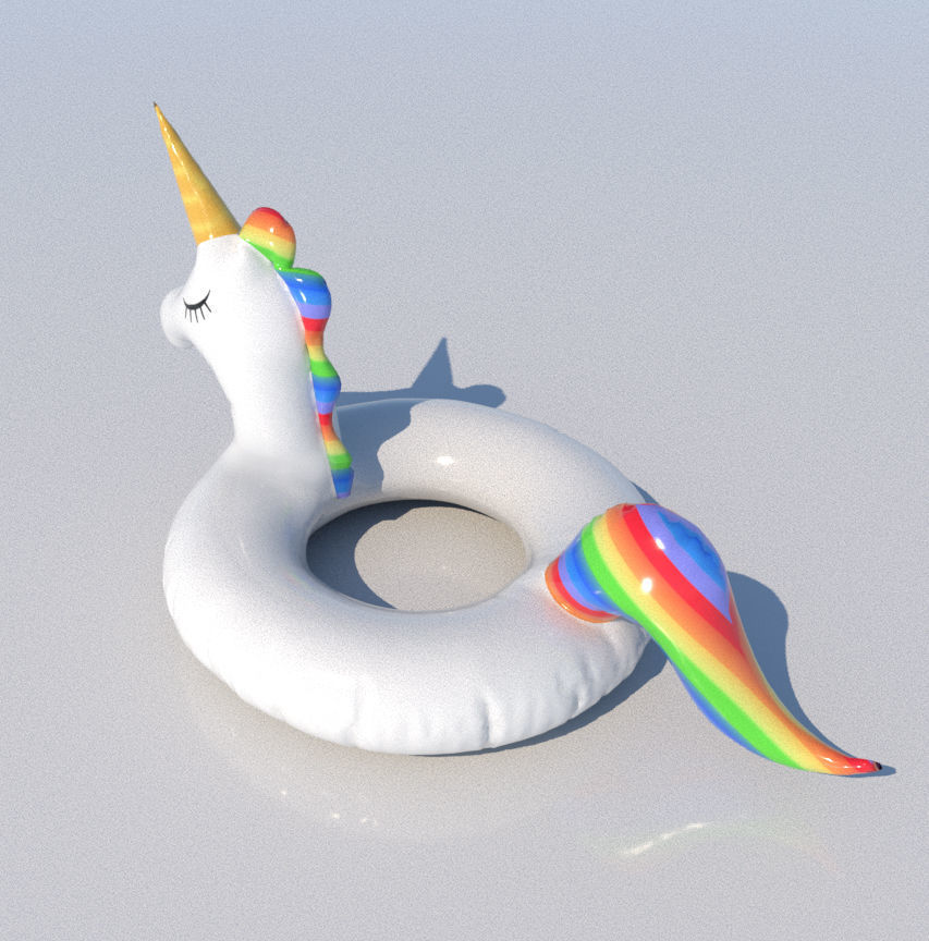 Unicorn Floater 3D model CGTrader