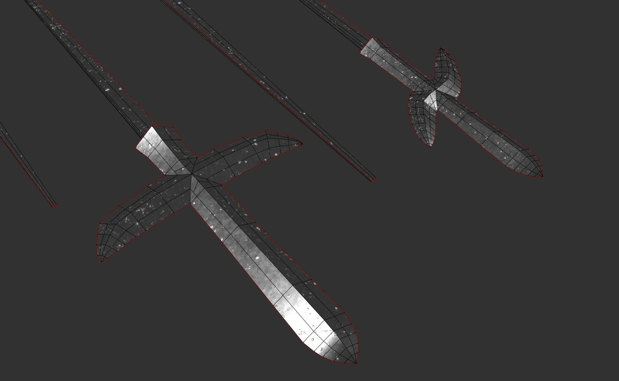 Japanese arrow head set 4 3D print model_5