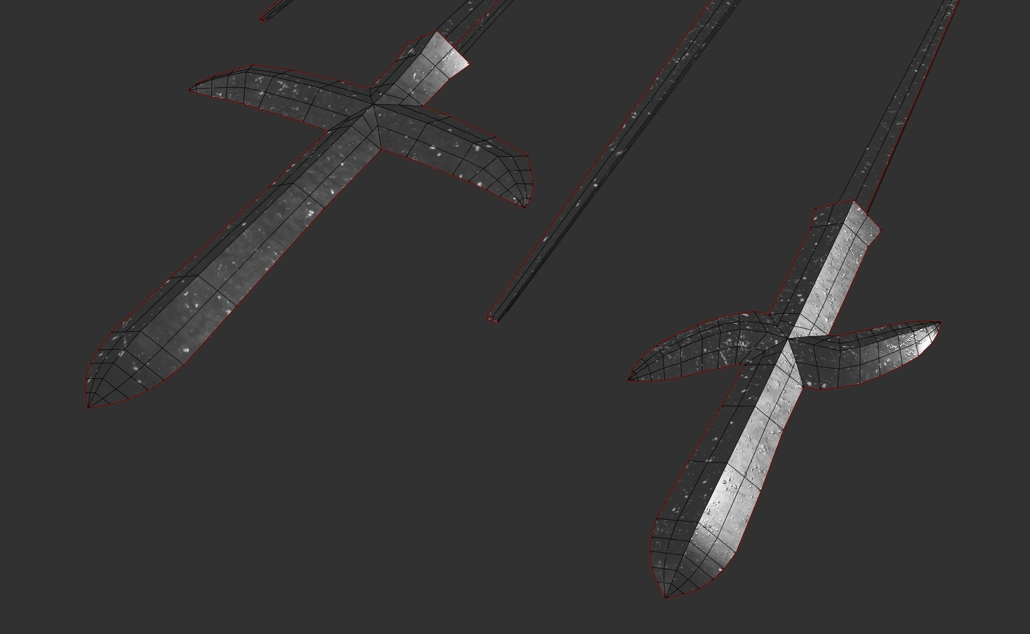 Japanese arrow head set 4 3D print model_12