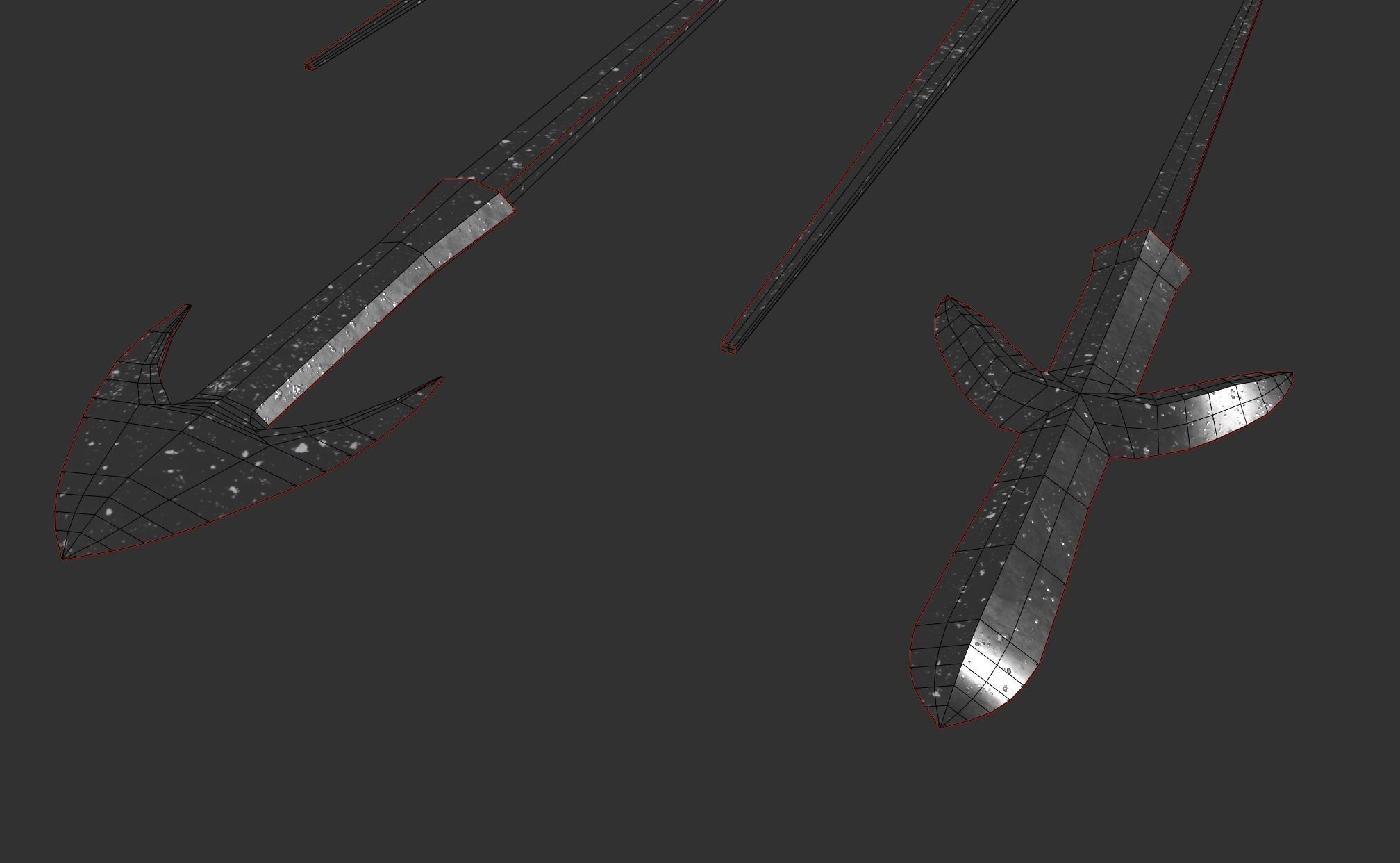 Japanese arrow head set 4 3D print model_9