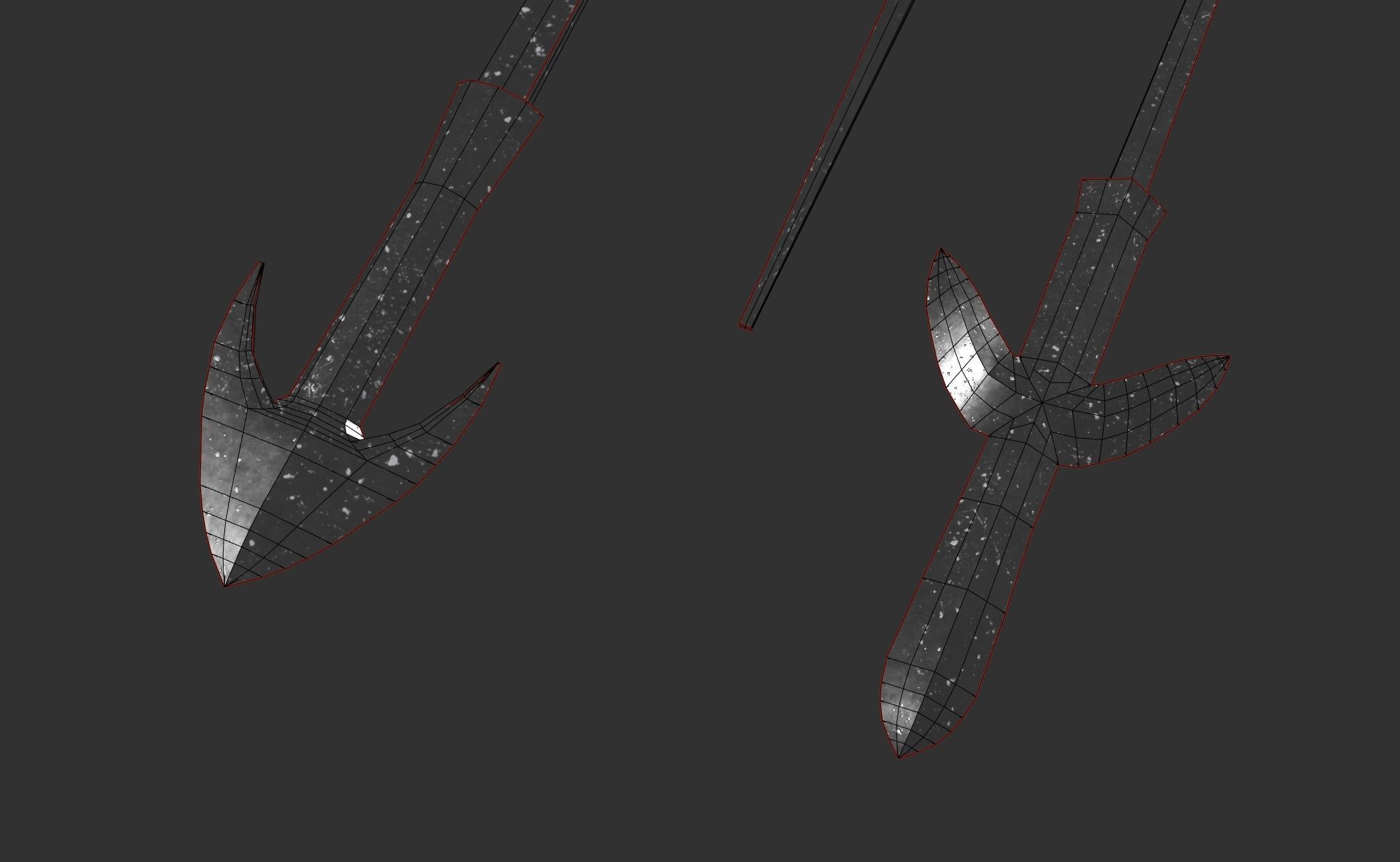 Japanese arrow head set 4 3D print model_8