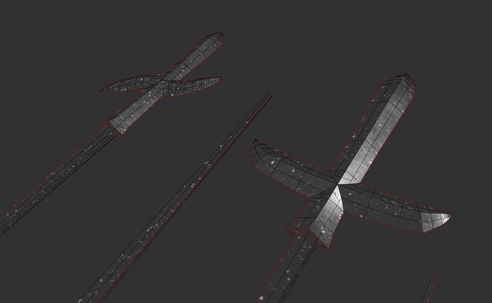 Japanese arrow head set 4 3D print model_11