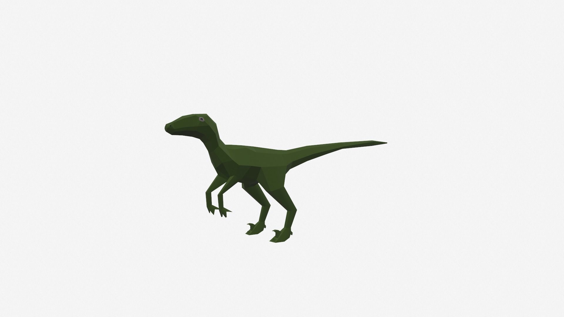 Dinosaur Cartoon Low-poly 3D model_10