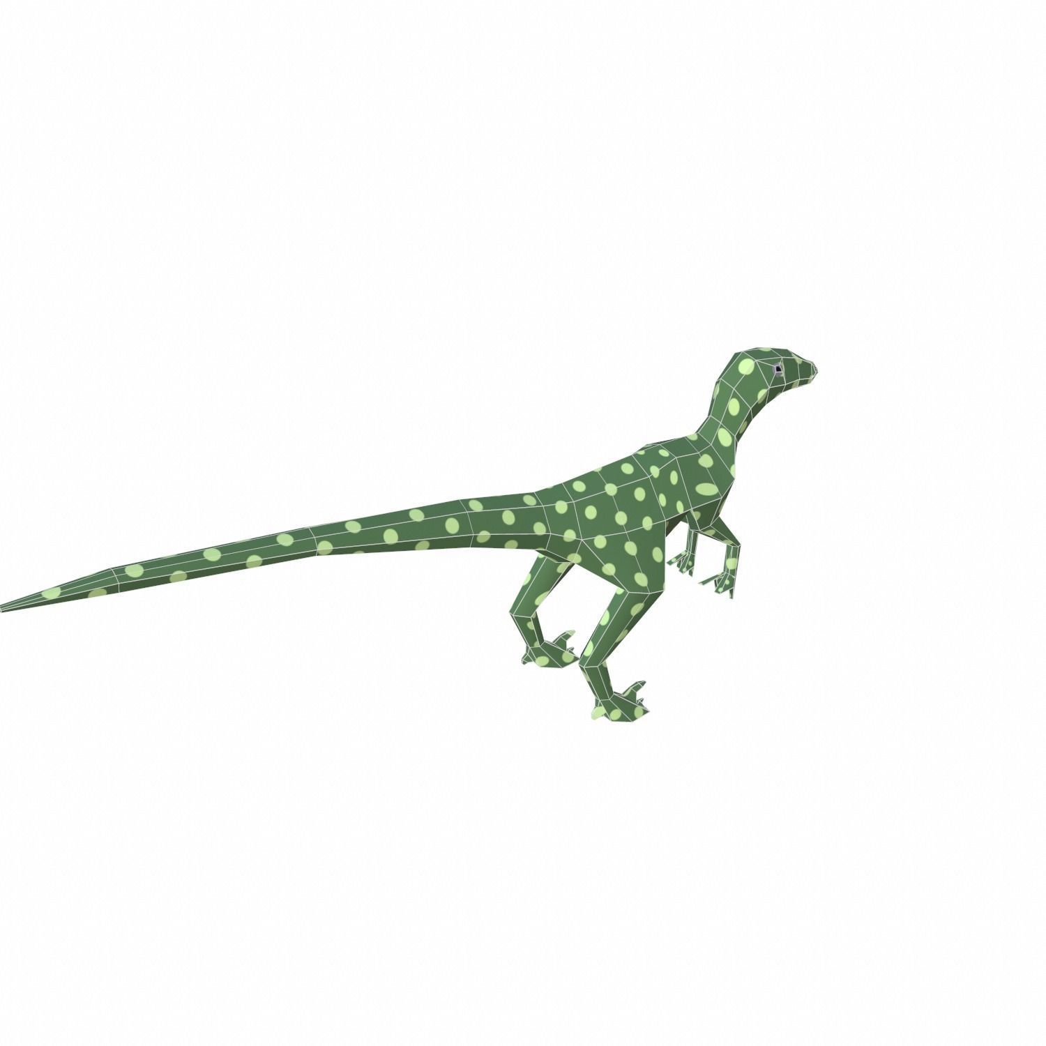 Dinosaur Cartoon Low-poly 3D model_13