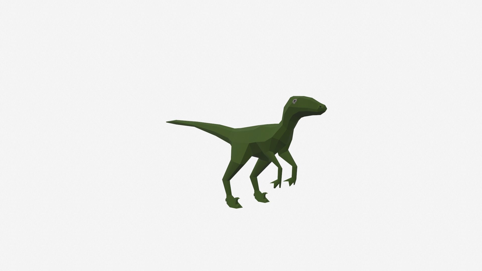 Dinosaur Cartoon Low-poly 3D model_11