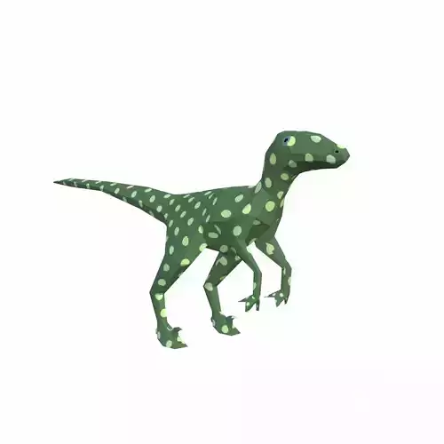 Dinosaur Cartoon Low-poly 3D model