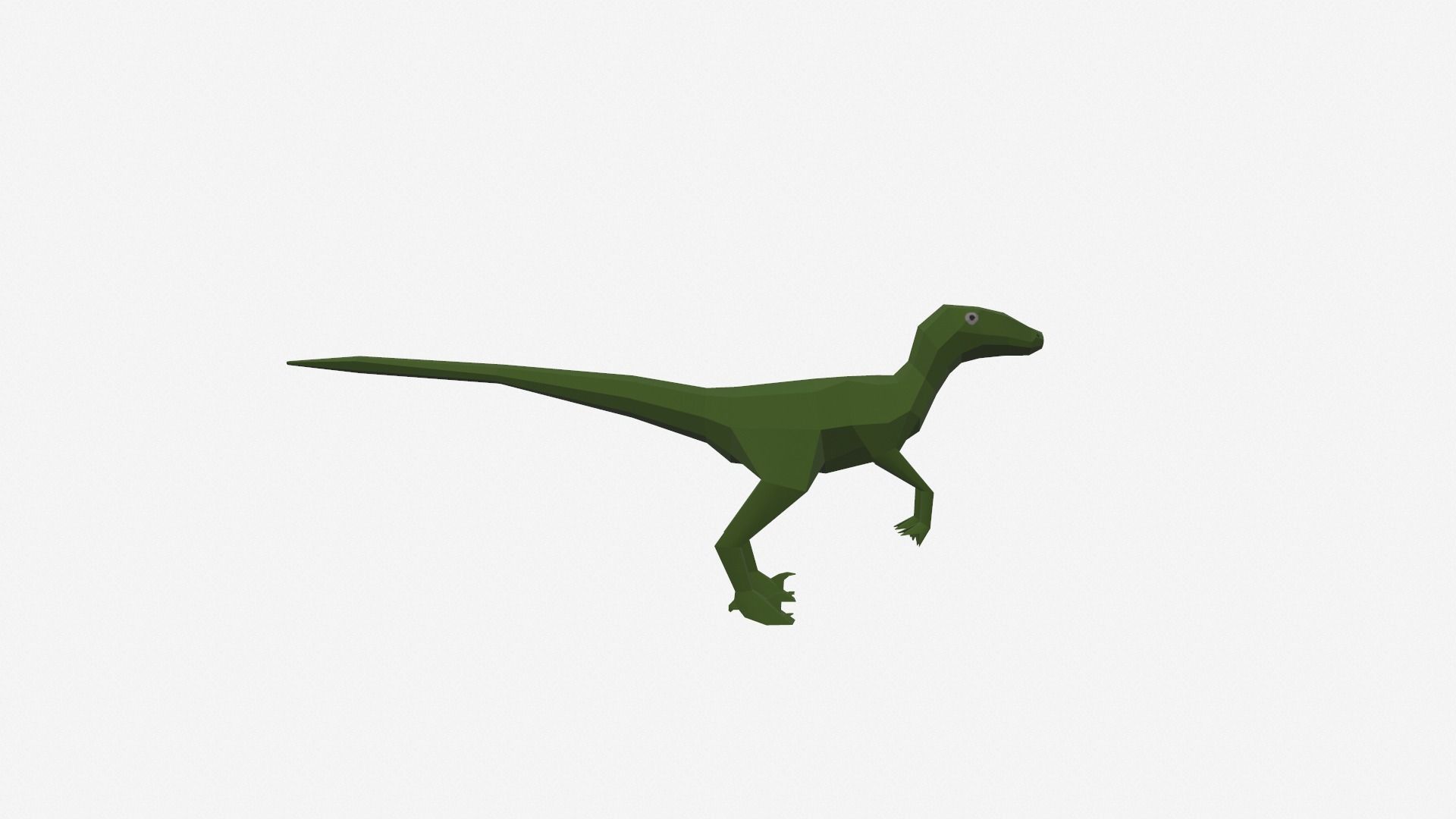 Dinosaur Cartoon Low-poly 3D model_8