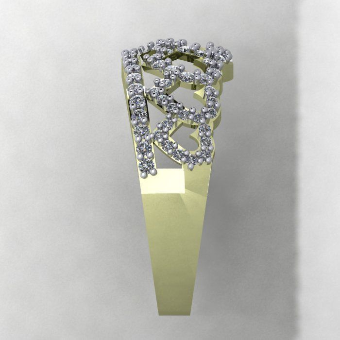 a Profishnal and Modern heart Ring 3D print model_13