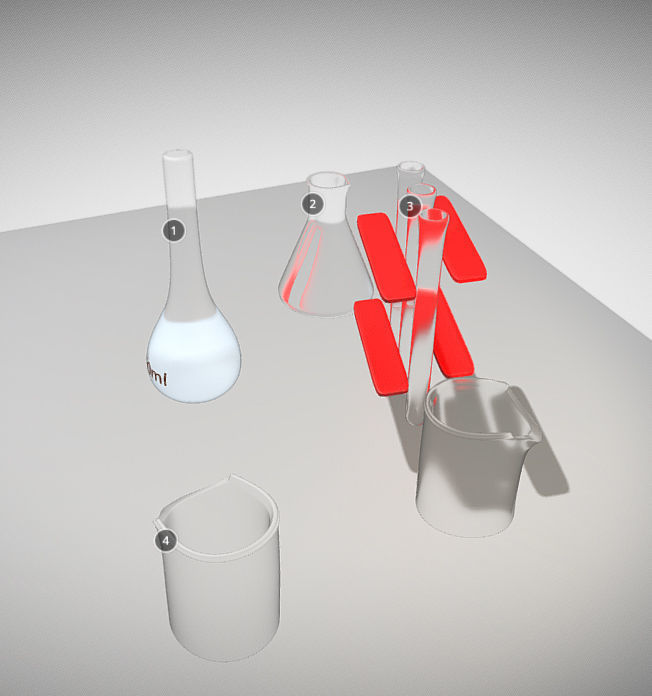 Chemistry Lab Low-poly 3D model_4