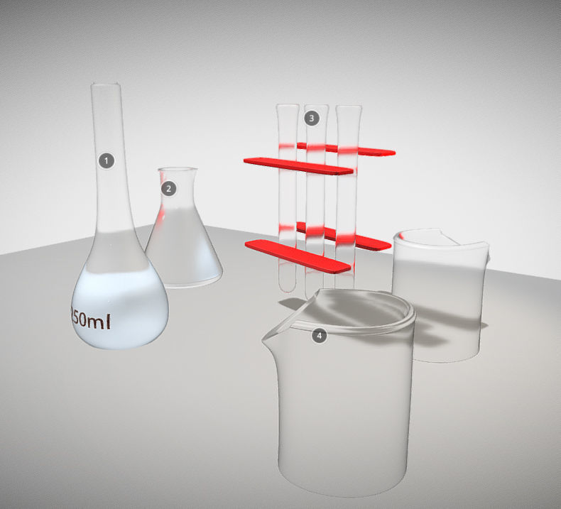 Chemistry Lab Low-poly 3D model_3
