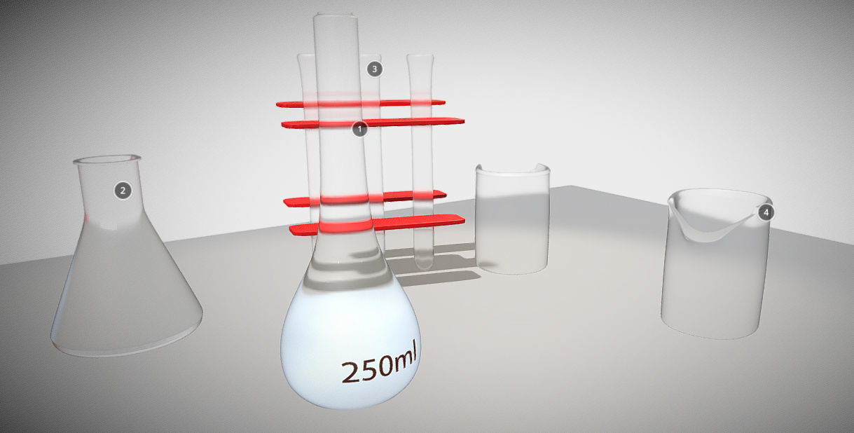 Chemistry Lab Low-poly 3D model_1