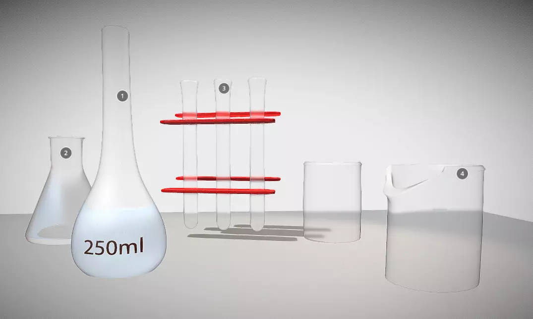 Chemistry Lab Low-poly 3D model_0