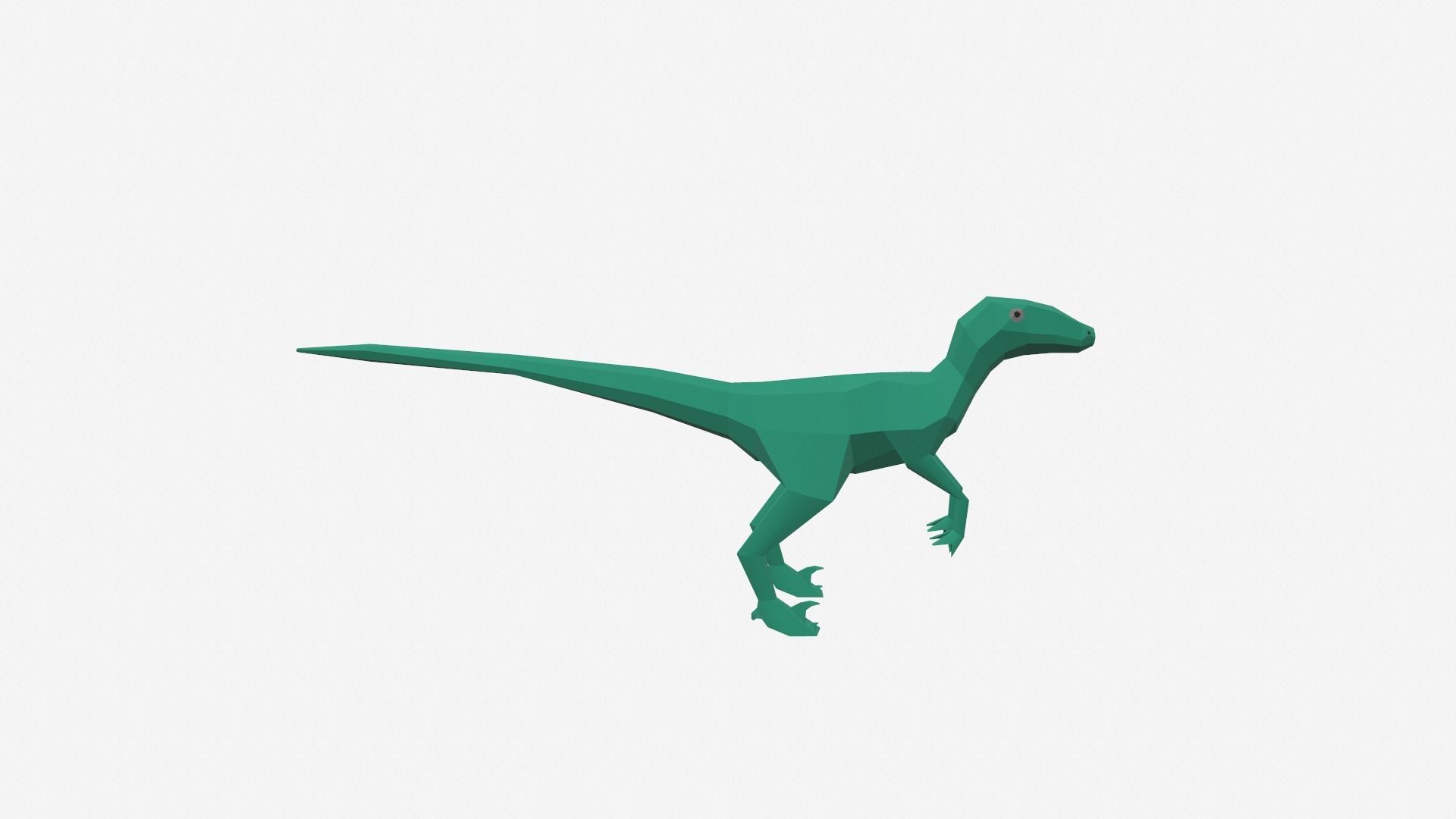 Dinosaur Cartoon - 03 Low-poly 3D model_8