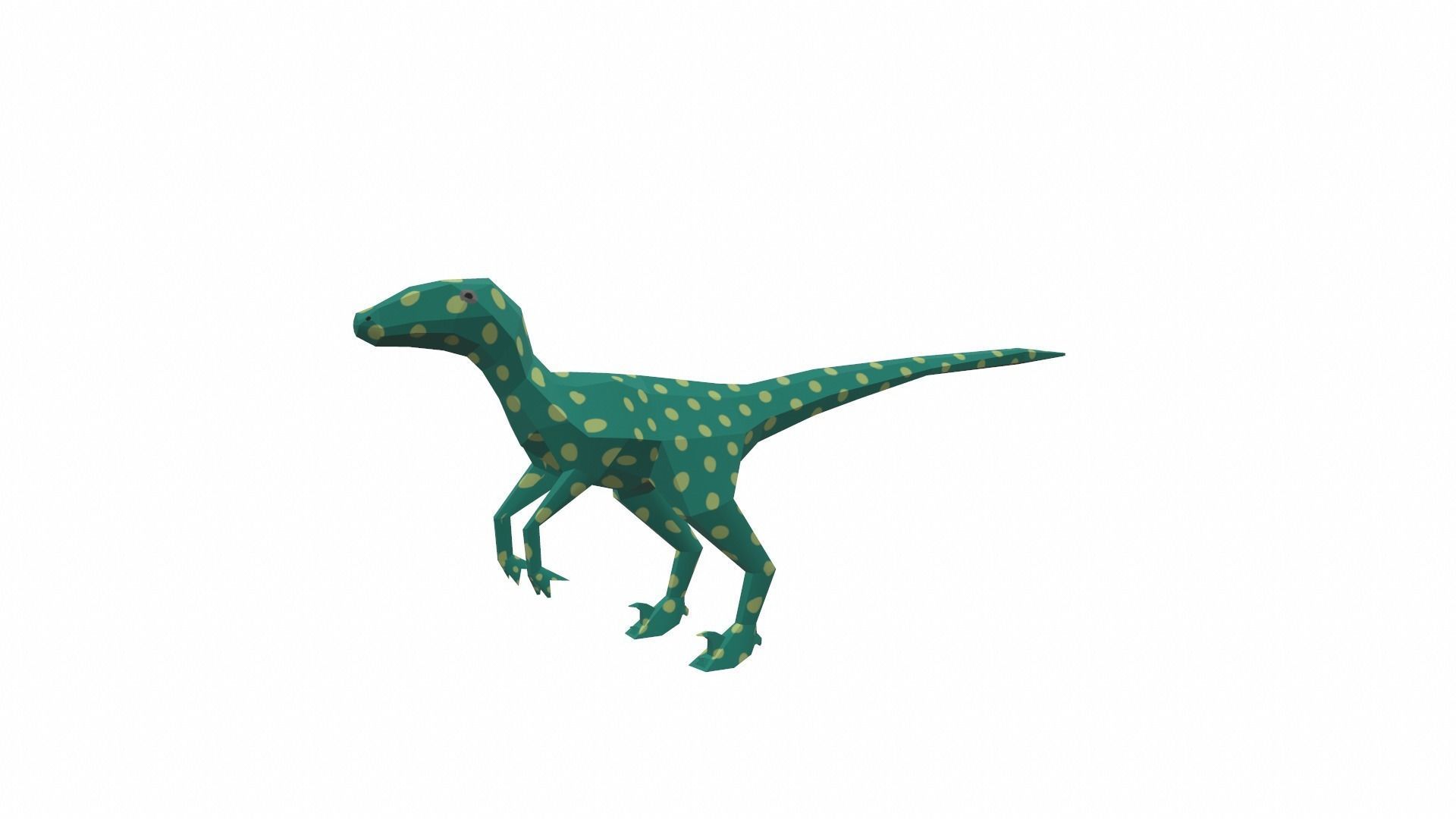 Dinosaur Cartoon - 03 Low-poly 3D model_5