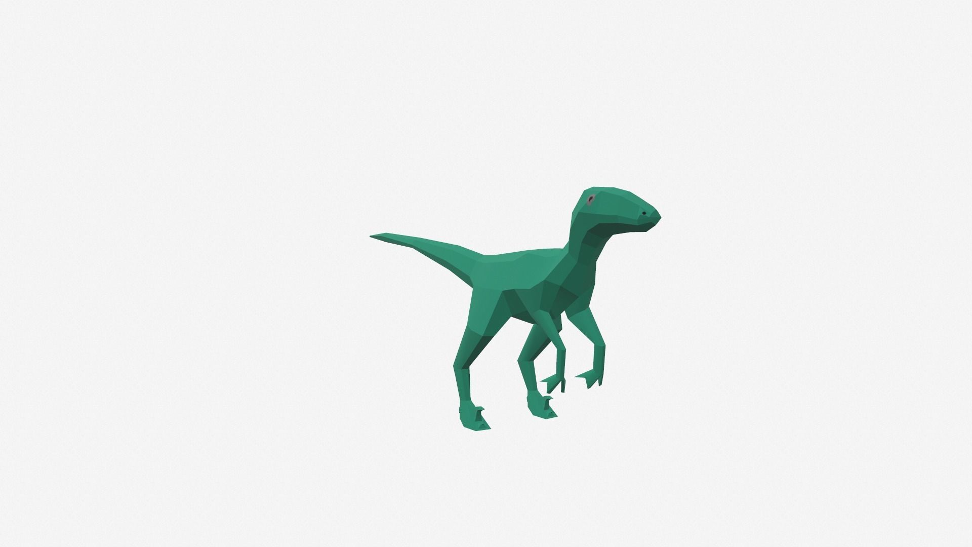 Dinosaur Cartoon - 03 Low-poly 3D model_9