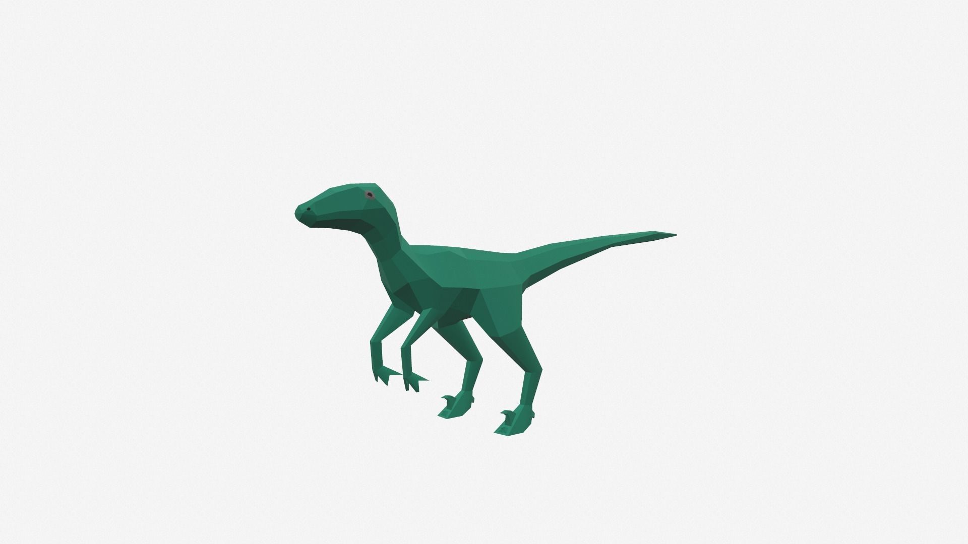 Dinosaur Cartoon - 03 Low-poly 3D model_10